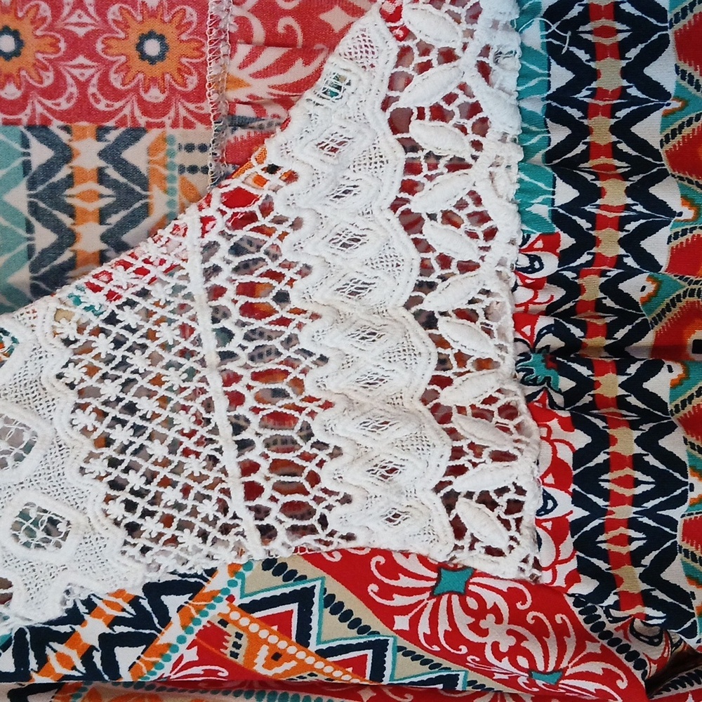 Roper Patchwork Crochet Lace Blouse - image 3